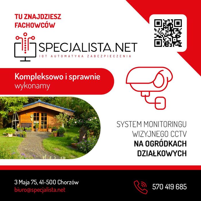 Monitoring, kamery dla firm, instytucji i domów. Indywidualny projekt!