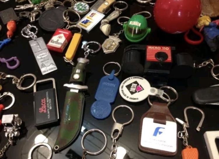 Coleção RARA Porta Chaves anos 70/80/90 (chaveiros)