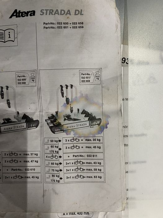 Reboque para 3 bicicletas
