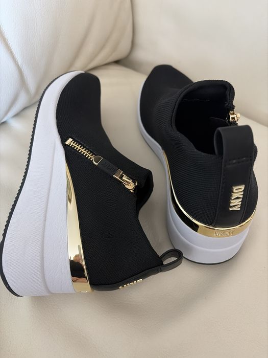 DKNY buty trampki sneakersy koturn