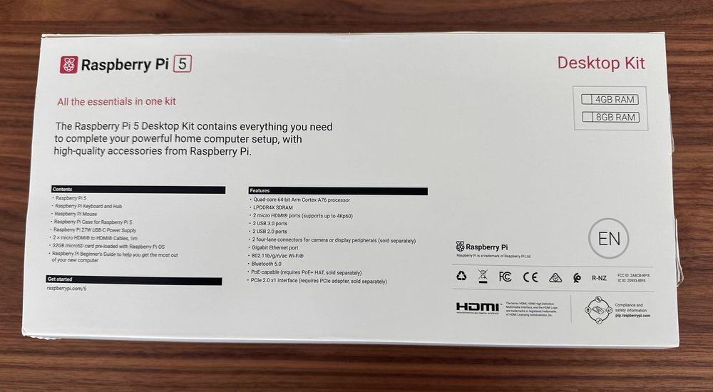 Raspberry pi 5 16gb ram desktop kit selado