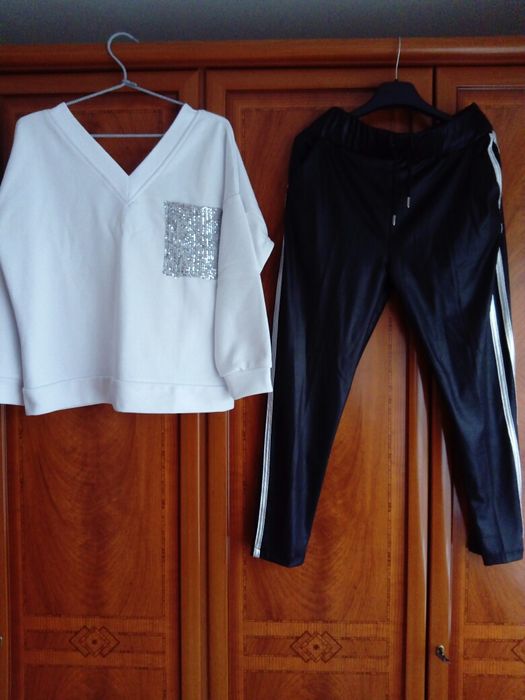 Super dres bluza cekiny serce M