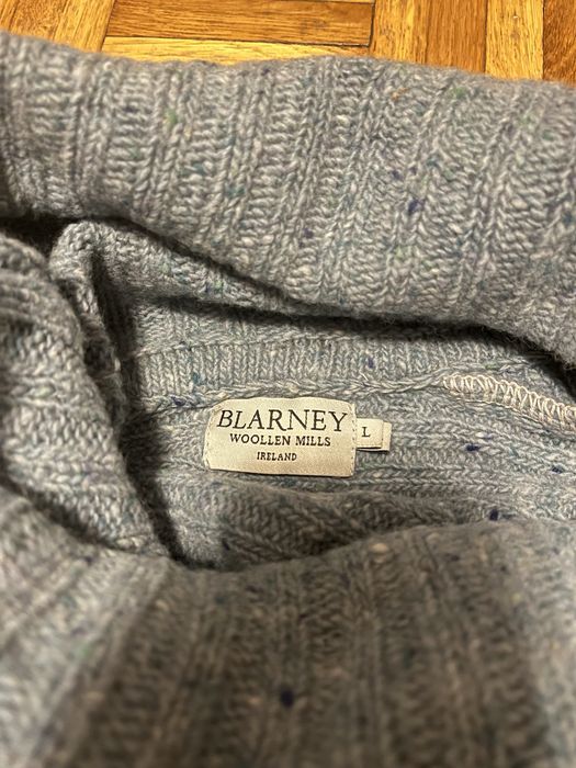 Poncho z golfem 100% wełna merinosa