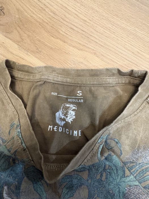 Medicine T-shirt Khaki Tiger Jungle Print Boxy Fit S