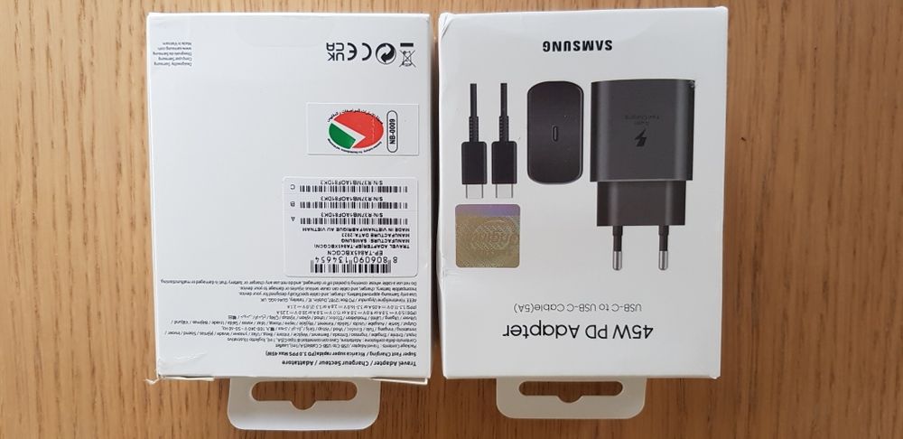 Samsung 45WAT Oryginalna Ładowarka+Kabel 1metr Box