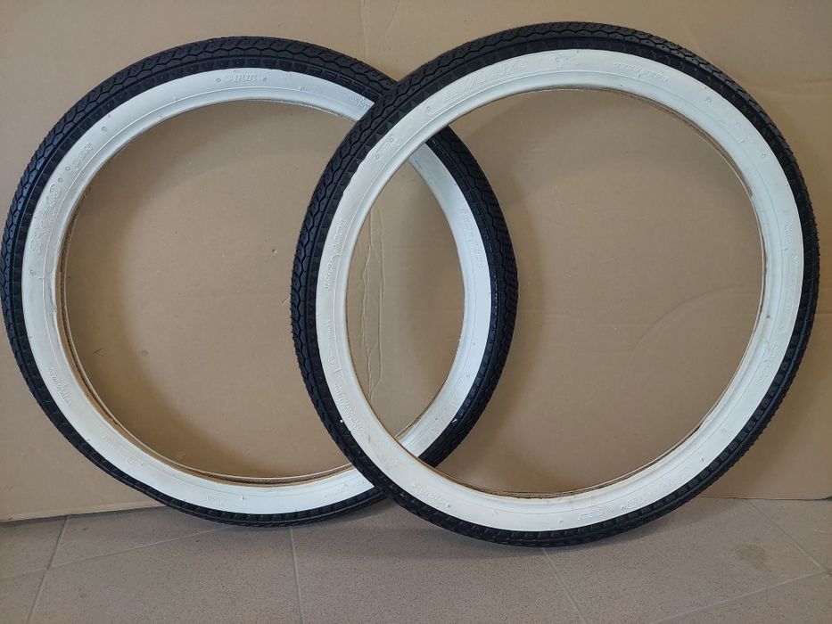 Nowy kpl opony retro 2,25-19" komar sztywniak zak rys 2375/50t1 pl