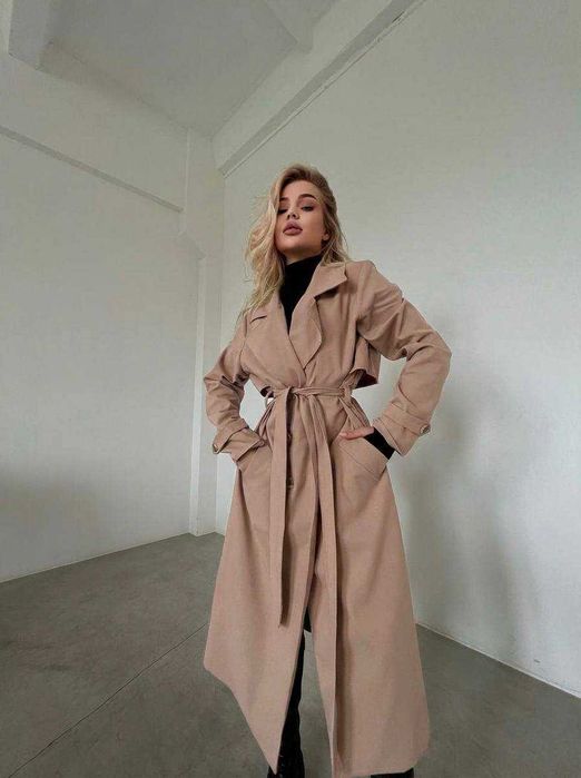 Тренч плащ жіночий весняний/Тренч плащ женский весна длинный мод 425