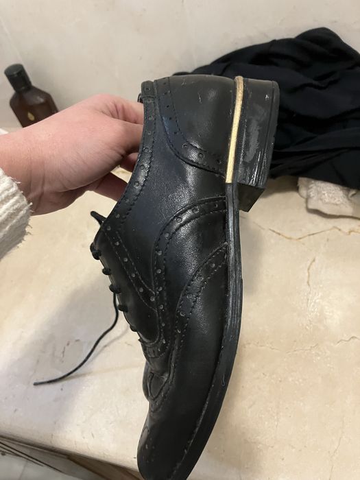 Seaside sapatos clássicos pele pretos