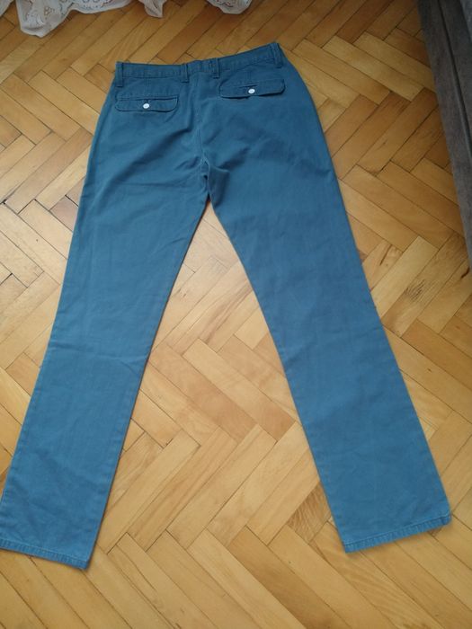 Spodnie męskie jeans 32l /32 turkusowo oliwkowe
