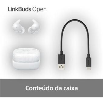 Auriculares Bluetooth Sony LinkBuds Open WF-L910W- novos, 3 anos de garantia