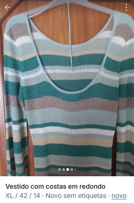 Vestido comprido com costas abertas em redondo