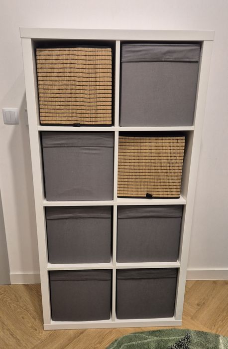 Regał Ikea Kallax 4x2 GRATIS wypełniacze
