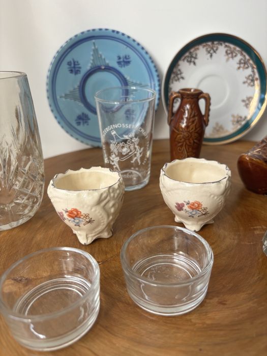 Zestaw mix starych naczyń PRL