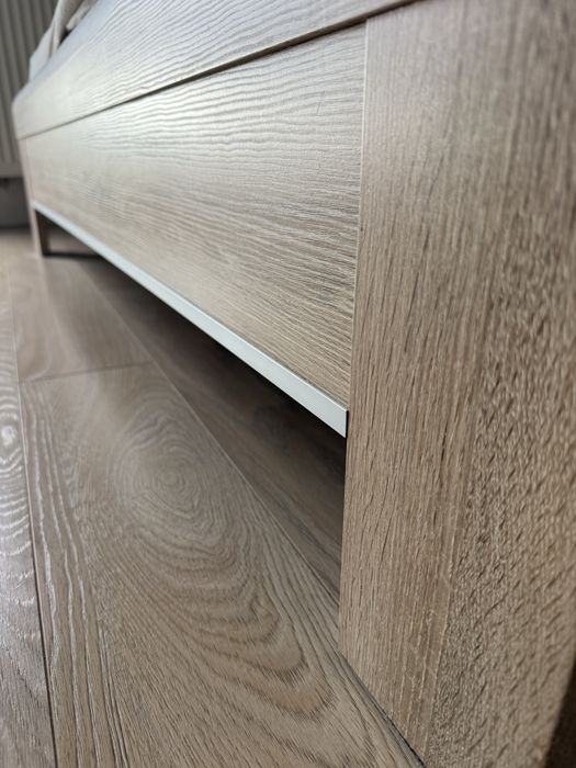 Łóżko dąb sonoma 160x200 cm + materac