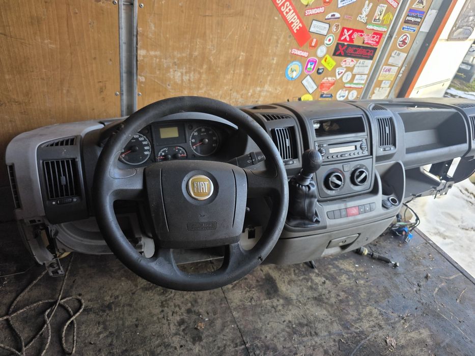 Deska rozdzielcza Fiat Ducato Kompletna,kierownica, nawiew  !