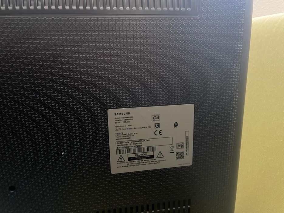 28-inch Samsung TV, HD, LED, Smart.
Model: UE28N4305AK64752098870531124