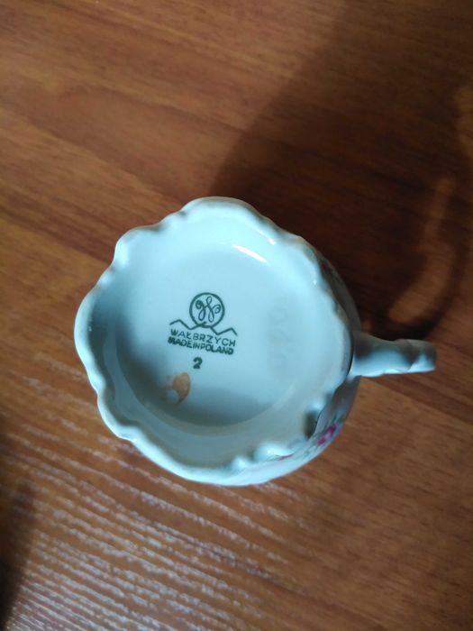 [PRL] porcelanowy dzbanuszek na mleko WAŁBRZYCH