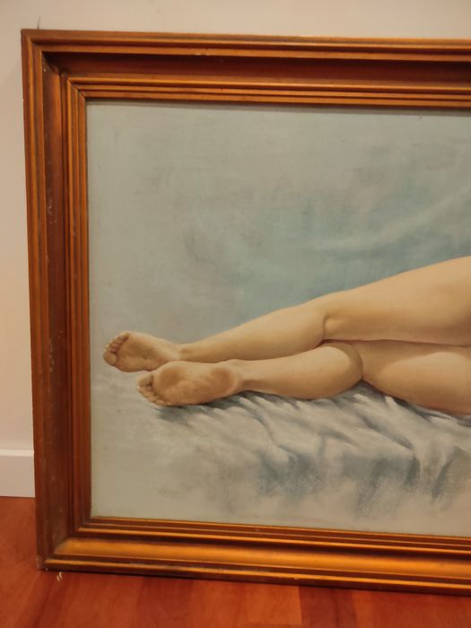 Pintura de "Jovem Nua" de Jumo Conttili.