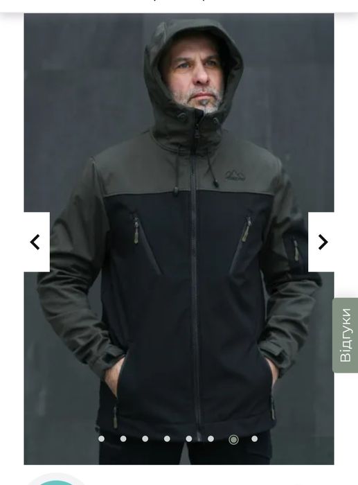 Куртка Pobedov Korol' Lev Чорний-хакі