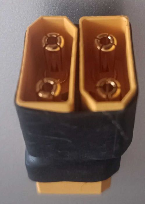 Разъем адаптера Amass XT90 Serial  2M to 1F