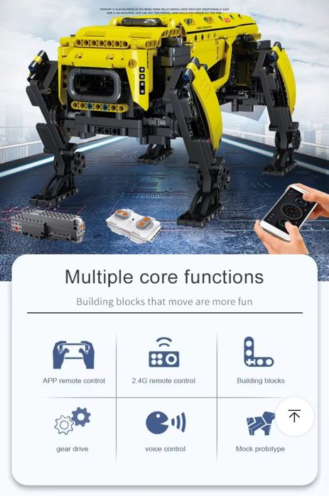 Конструктор Радиоуправляемый power ROBOT DOG Бостон Динамик 936 детали