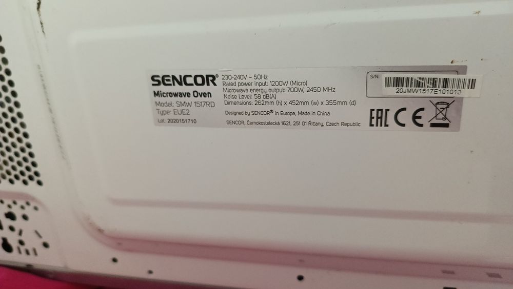 mikrofalówka sensor