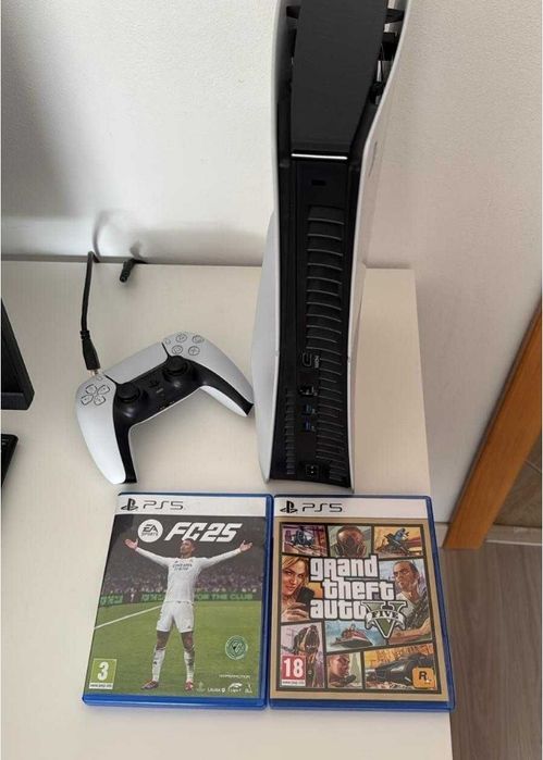 PlayStation 5+ comando+ fc25 e GTA5