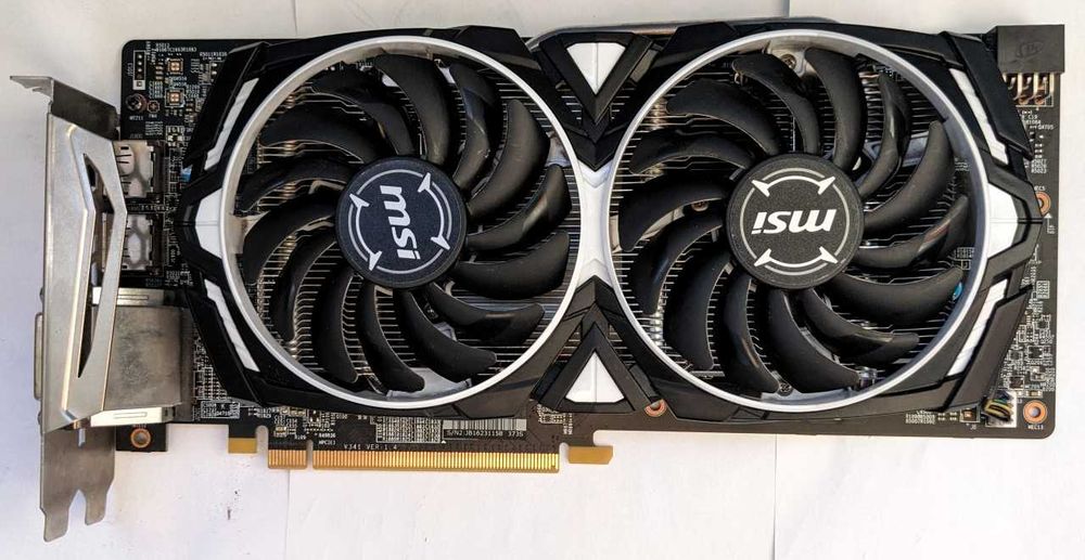 Radeon RX 580 Armor 8GB відеокарта 256-bit, GDDR5