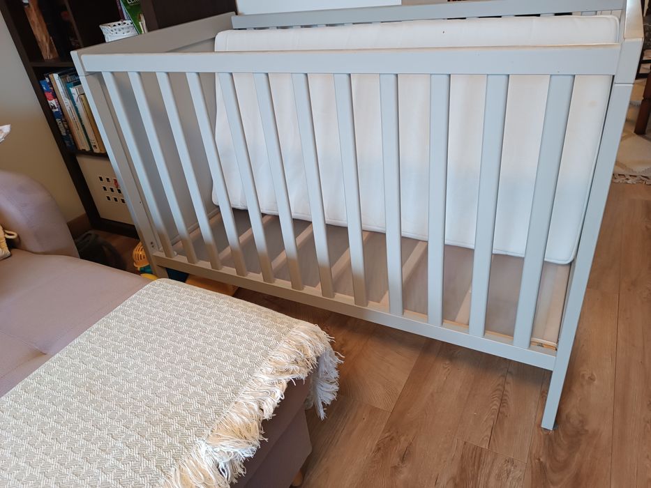 IKEA SUNDVIK Łóżko łóżeczko dziecięce szary 60x120 cm