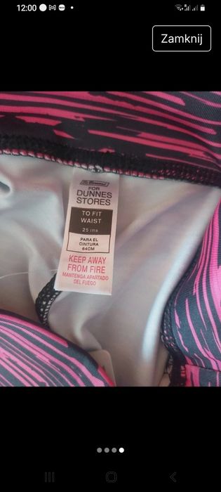 Legginsy damskie size S New