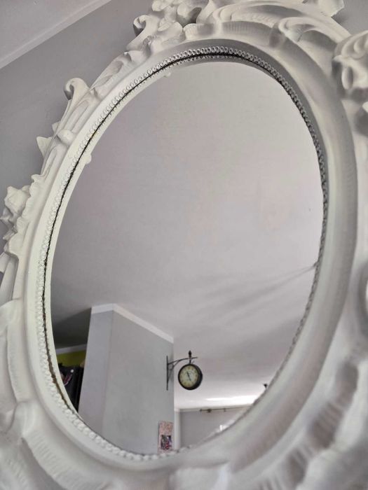 lustro w gipsowej ramie  85x52