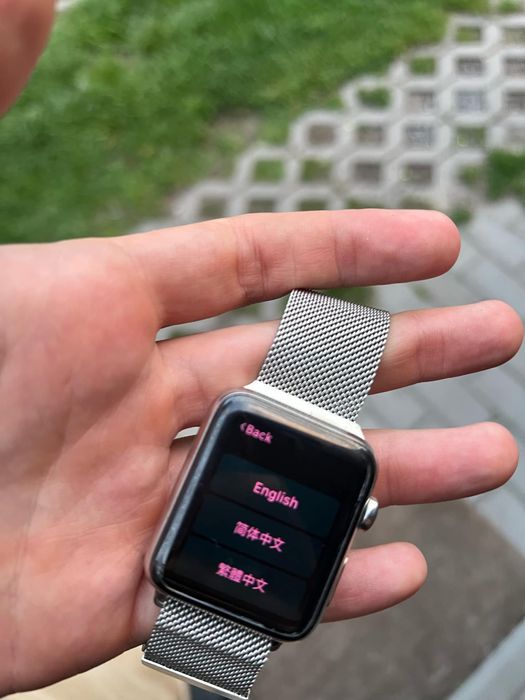 Zegarek smartwatch apple watch 2 42mm stal nierdzewna