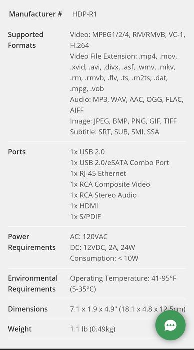 Leitor multimédia Asus O! Play