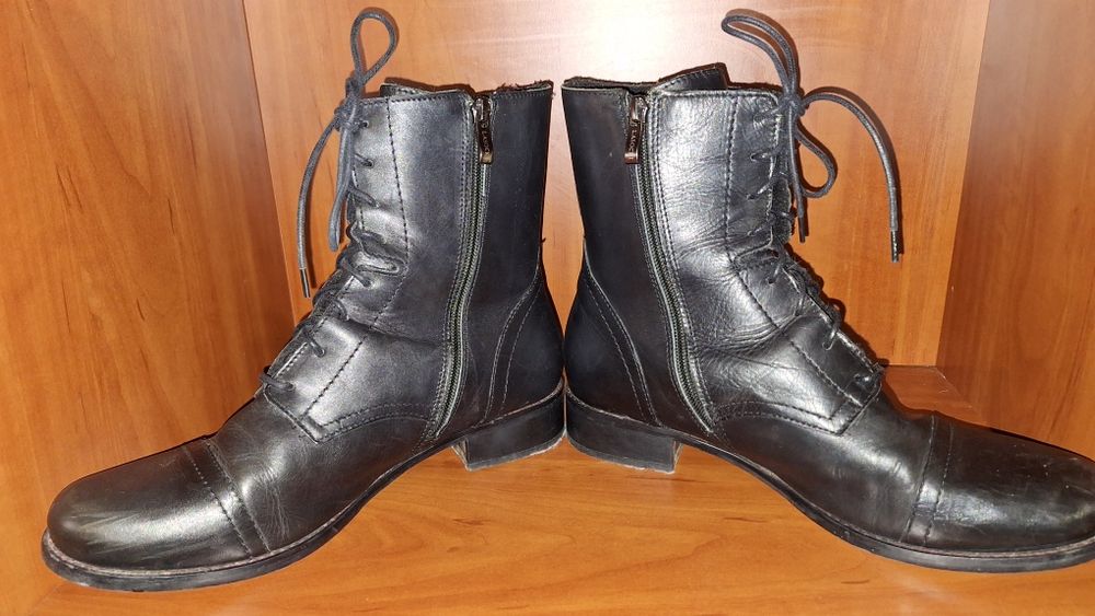 Botki skórzane Lasocki 43 zadbane