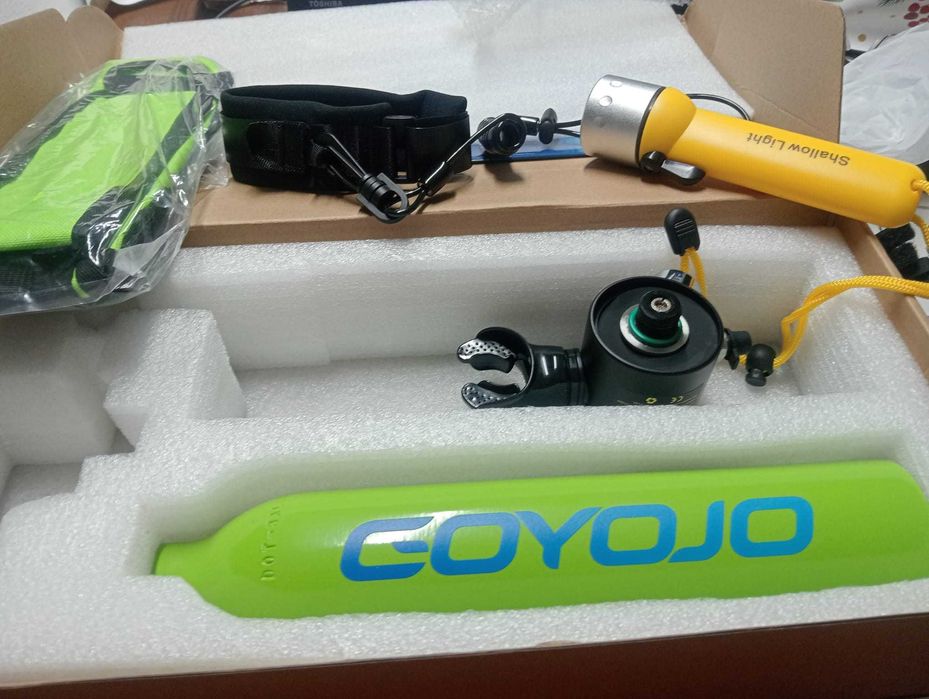 Mini Cilindro de Mergulho GOYOJO 0.5L (Novo) – Autonomia 5-10 min