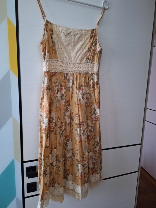 Сарафан вязаный, майка и платье