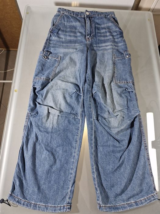 Spodnie Jeansowe Damskie Relaxed Cargo Diverse Rozmiar XS