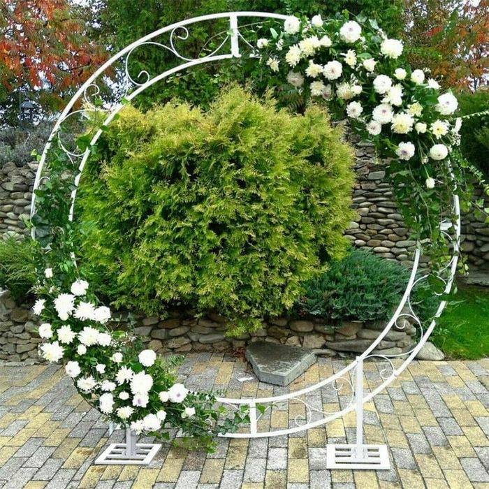 2.5m stelaż na tło ślubne ścianka łuk ślubny biały