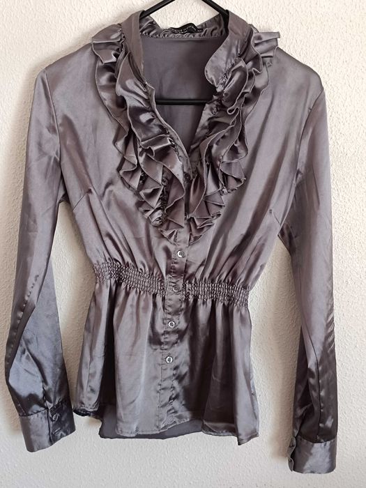 2 Camisas e 1 Camisola Zara::Mulher L e XL