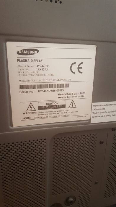 TV Plasma Samsung 42