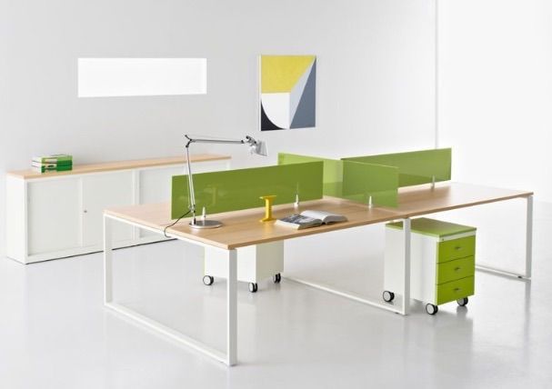 Posto de trabalho duplo 140x160x75cm estrutura metálica material Novo