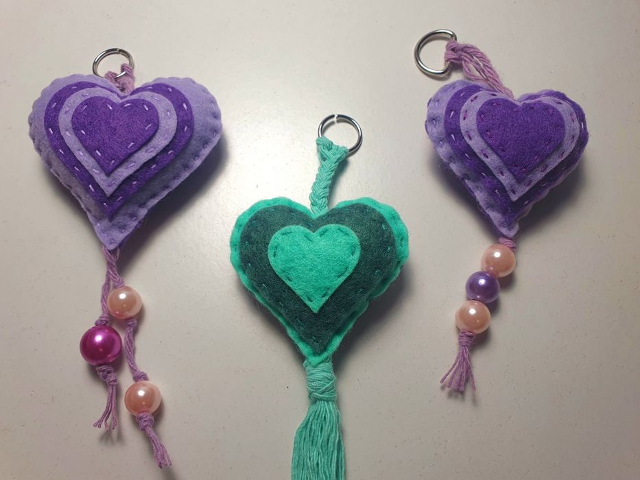 Porta-chave feltro 3D