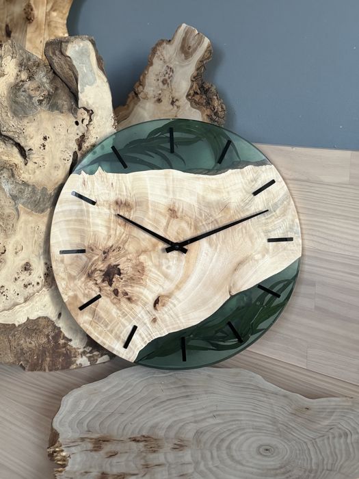 Годинник із епоксидної смоли 45см