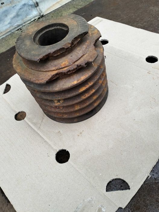 Винтаж чугунный шкив 5 ручьев профиль Б(В) 16 см