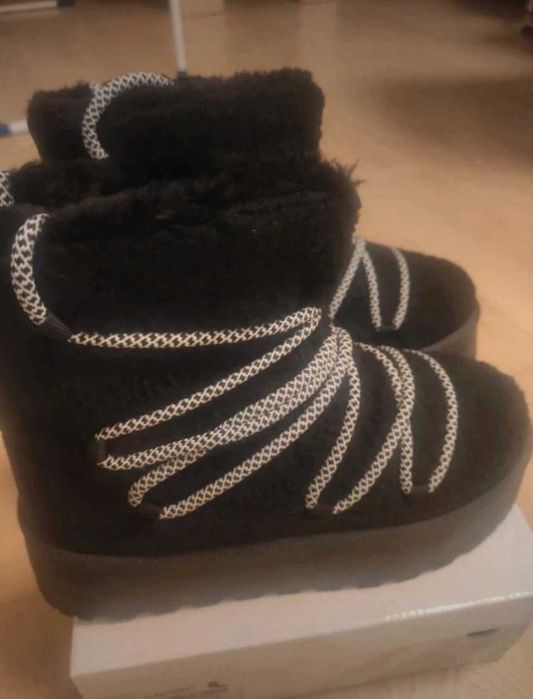 Czarne śniegowce 38