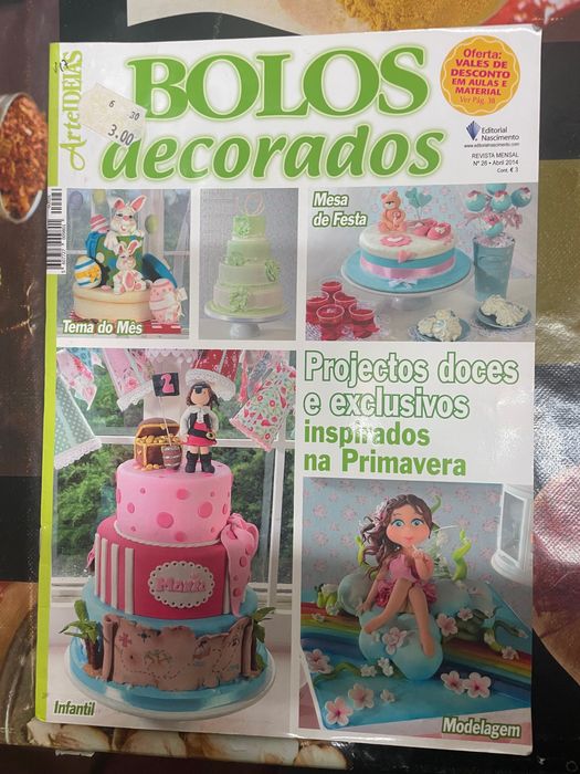 Revistas de bolos decorativos