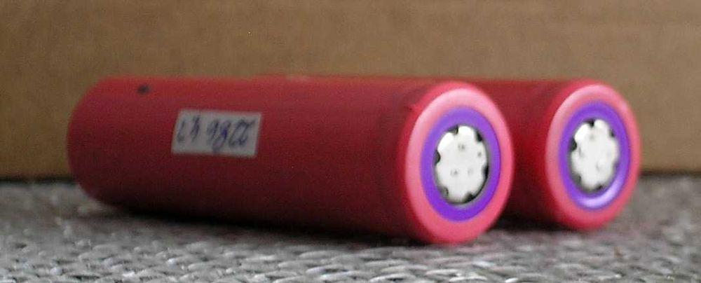 Akumulatorki, ogniwa 18650 Sanyo, w bardzo dobrym stanie