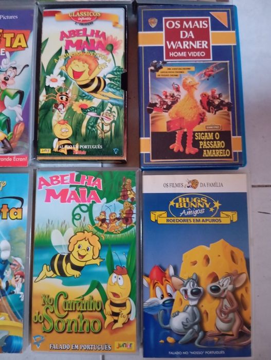 Cassetes VHS criança