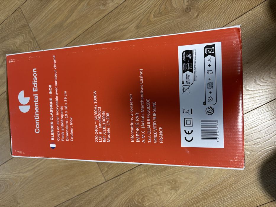 Mikser blender kielichowy 1,5 litra