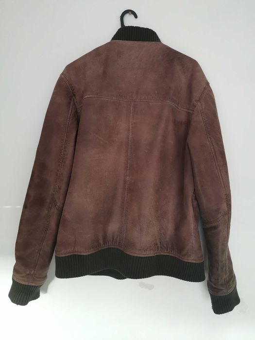 Casaco cabedal TIMBERLAND castanho usado M